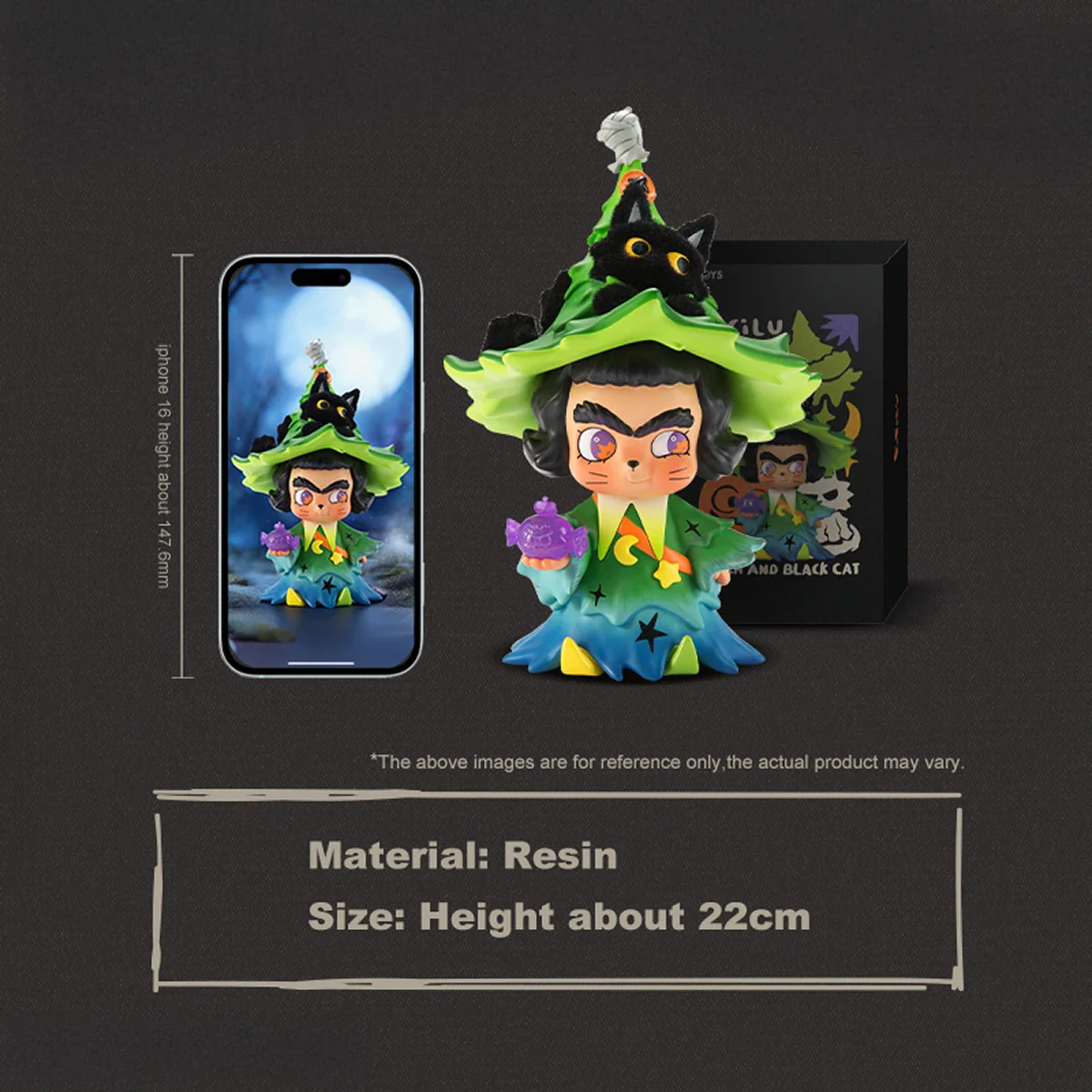 CICILU - THE WITCH AND BLACK CAT FIGURE - Image 5