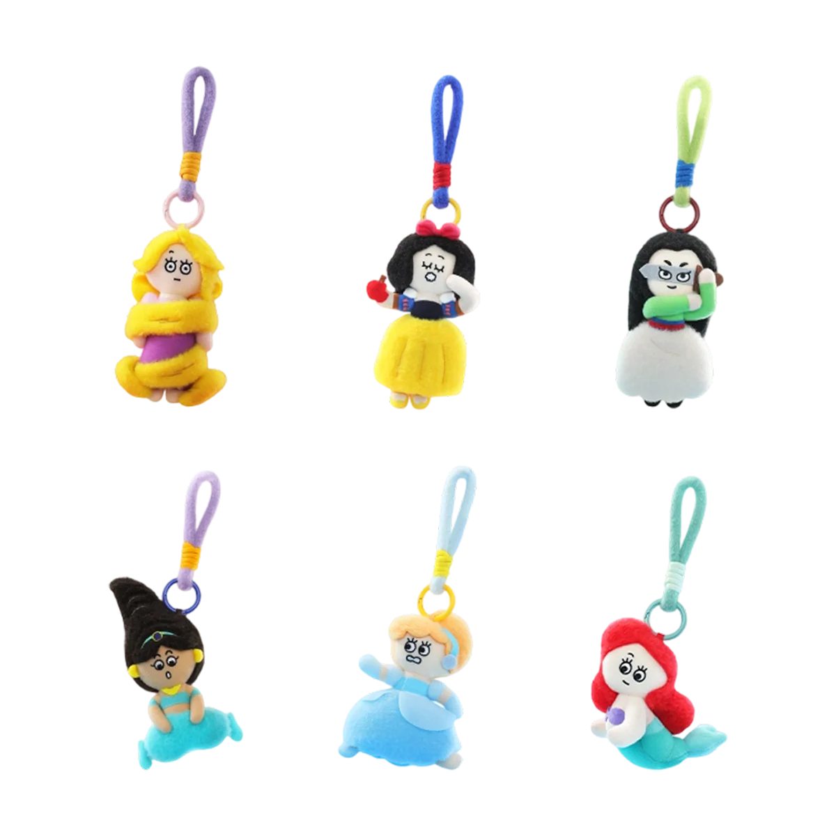 DISNEY PRINCESSES ON THE RUN PLUSH KEYCHAIN - Image 2