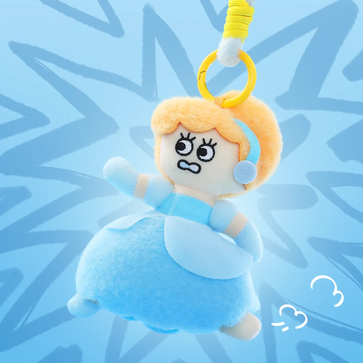 DISNEY PRINCESSES ON THE RUN PLUSH KEYCHAIN - Image 5