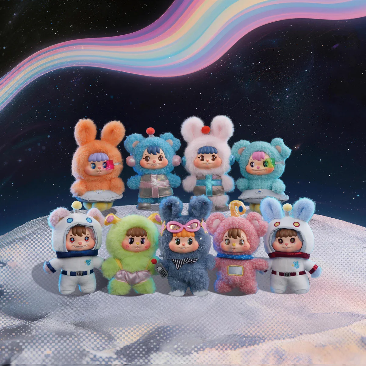LITTLE BUNS 20TH-CENTURY SPACE FANTASY SERIES PLUSH KEYCHAINS - Image 3