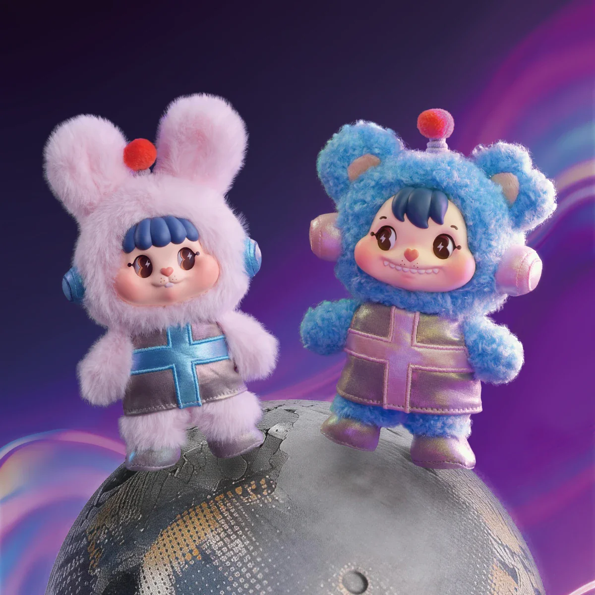 LITTLE BUNS 20TH-CENTURY SPACE FANTASY SERIES PLUSH KEYCHAINS - Image 4