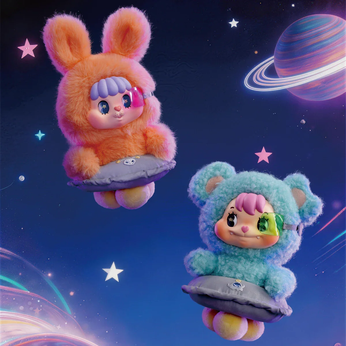 LITTLE BUNS 20TH-CENTURY SPACE FANTASY SERIES PLUSH KEYCHAINS - Image 8