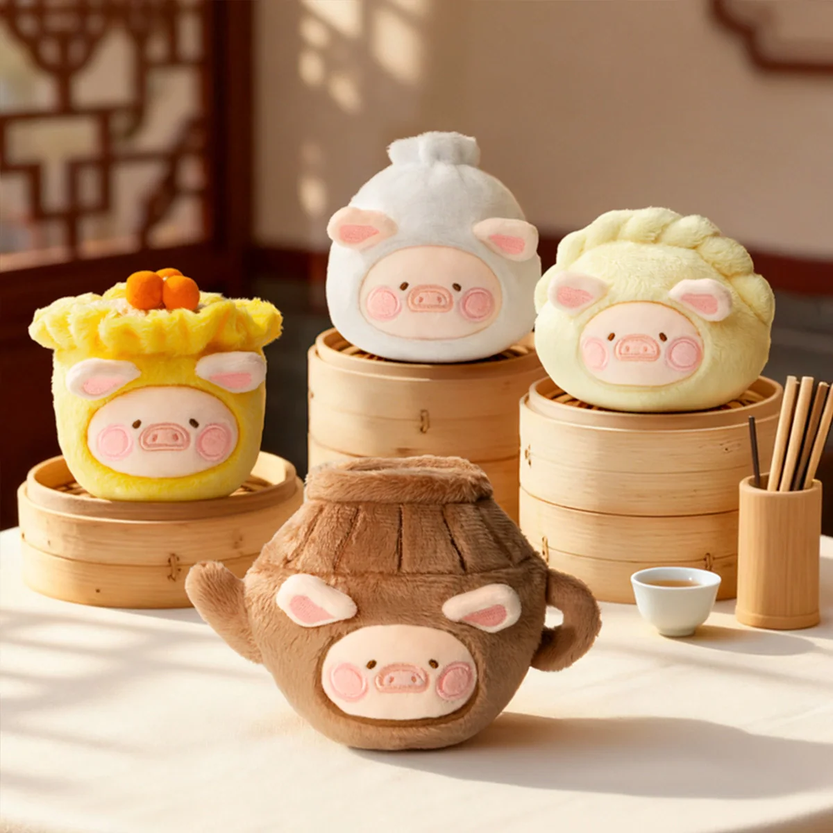 LULU THE PIGGY LU'S TABLE - FOOD HUNTER SERIES PLUSH KEYCHAIN BLINDBOX - Image 4