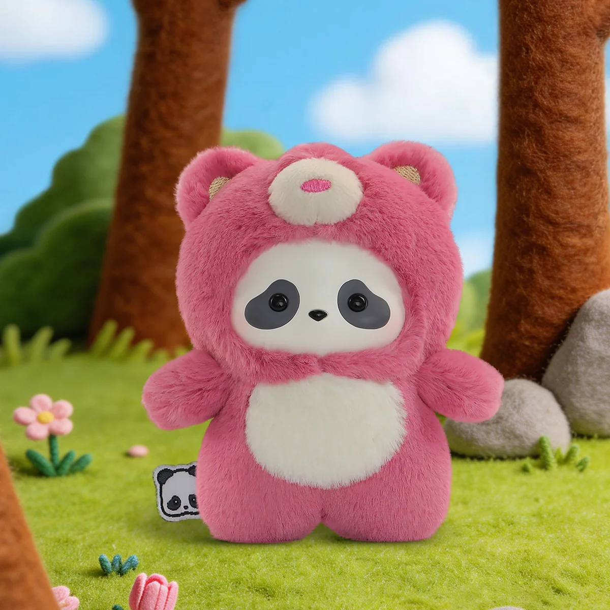 PANDA ROLL THE ZOO IN HANDS SERIES PLUSH KEYCHAIN - Image 10