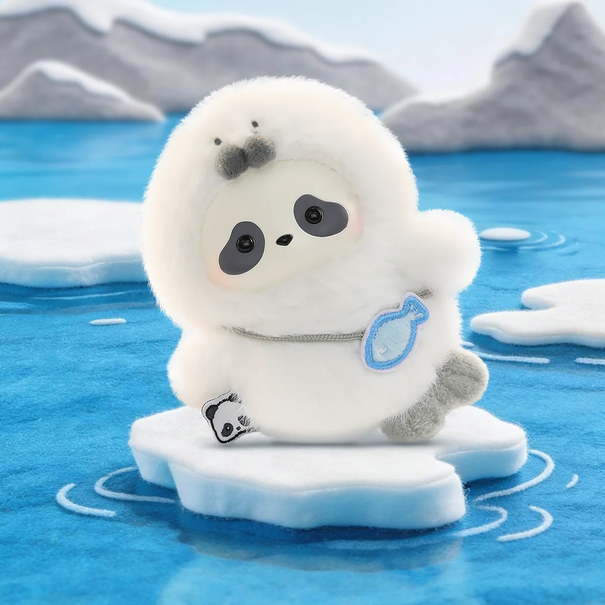 PANDA ROLL THE ZOO IN HANDS SERIES PLUSH KEYCHAIN - Image 5