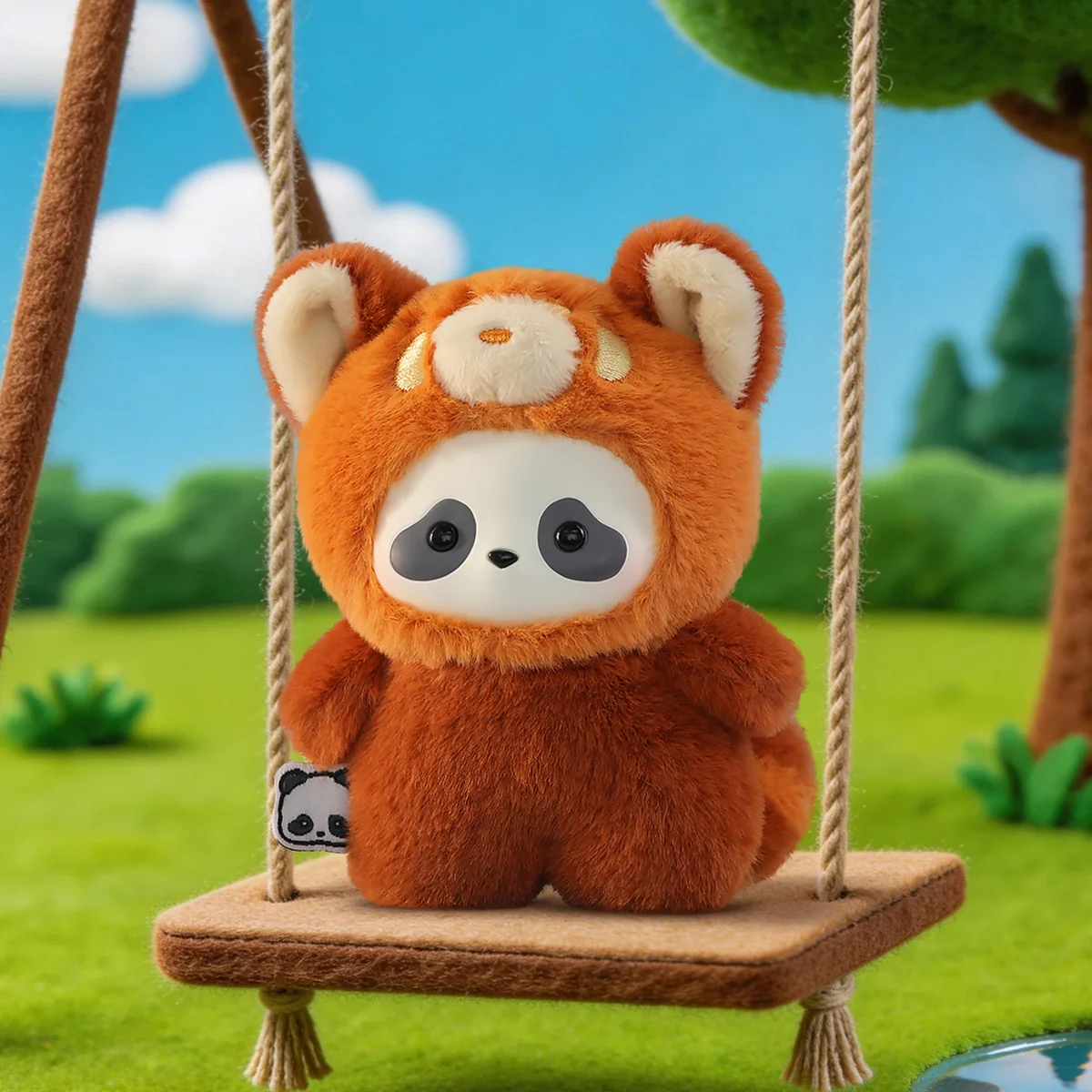 PANDA ROLL THE ZOO IN HANDS SERIES PLUSH KEYCHAIN - Image 9
