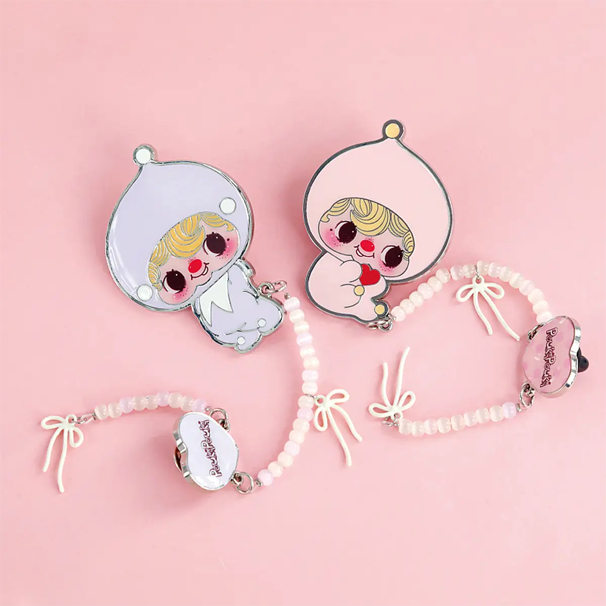 POUKA – BLUSH PINK BROOCH - Image 3